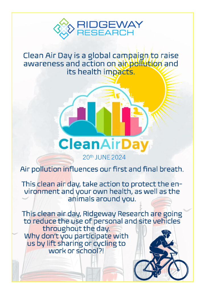 Clean Air Day At Ridgeway Research!